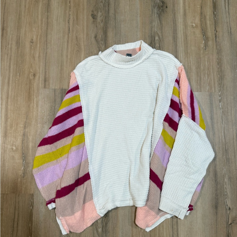 Free People Multicolor Striped Sweater